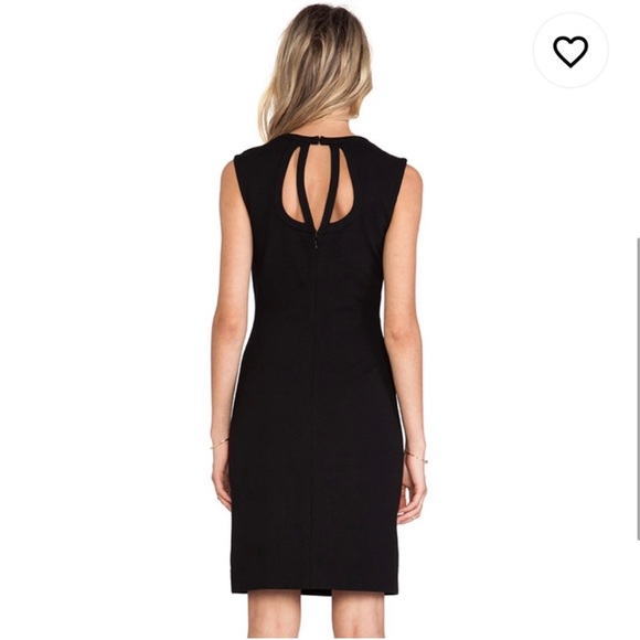 Diane Von Furstenburg (DVF) Amy Black Cutout Shift Dress - Picture 4 of 12